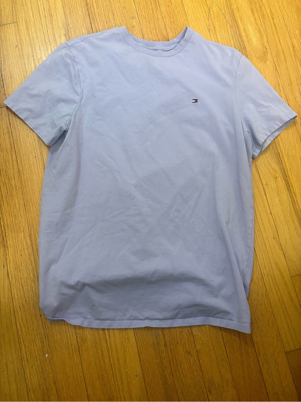 Tommy Hilfiger Men’s Light Lavender Crew Neck T-Shirt